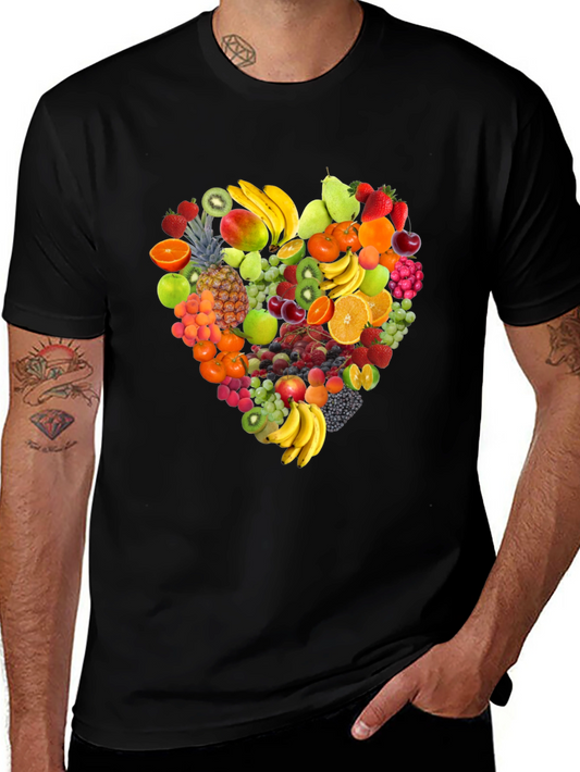 Fruit Heart T-Shirt - Stylish & Healthy