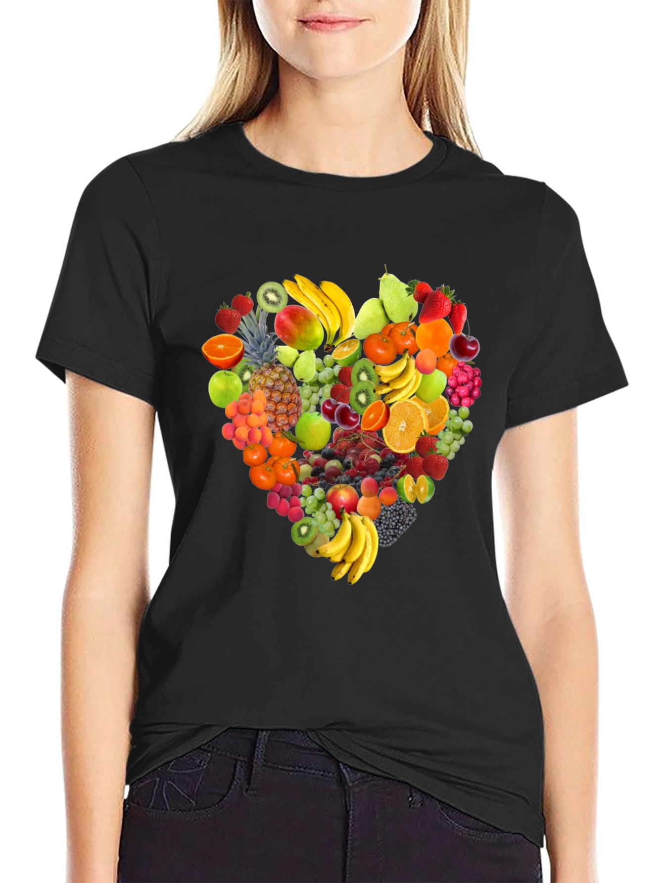 Fruit Heart T-Shirt - Stylish & Healthy
