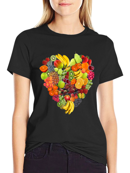 Fruit Heart T-Shirt - Stylish & Healthy