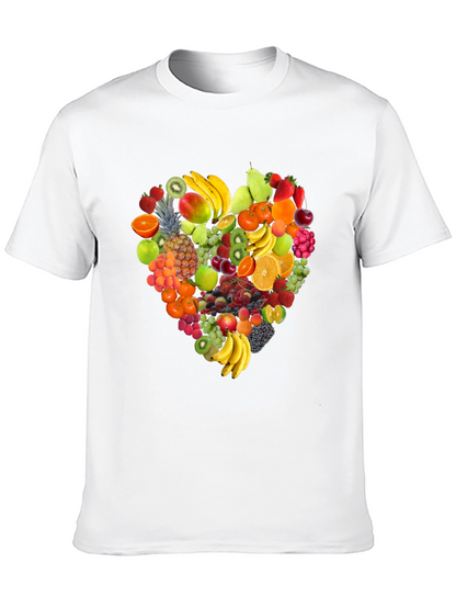 Fruit Heart T-Shirt - Stylish & Healthy