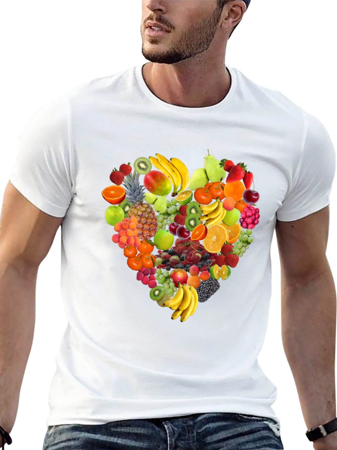 Fruit Heart T-Shirt - Stylish & Healthy