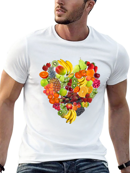 Fruit Heart T-Shirt - Stylish & Healthy