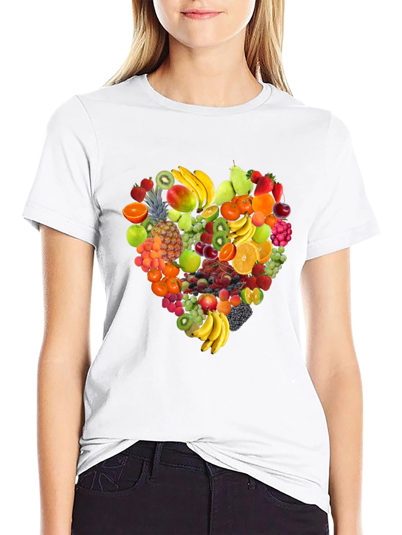 Fruit Heart T-Shirt - Stylish & Healthy