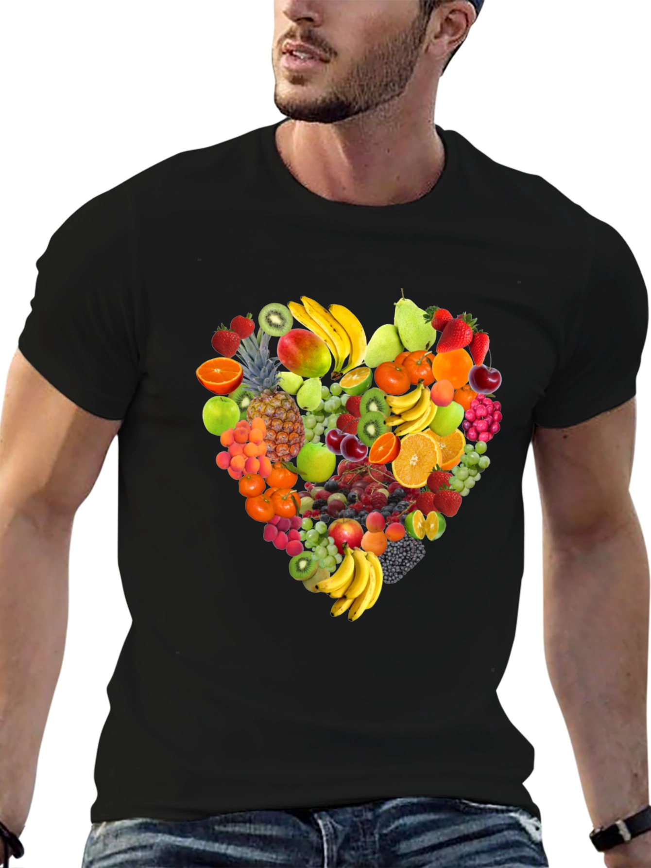 Fruit Heart T-Shirt - Stylish & Healthy