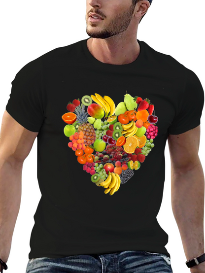 Fruit Heart T-Shirt - Stylish & Healthy