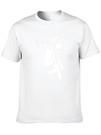 Dancing Couple Graphic Tee - Black Cotton T-Shirt