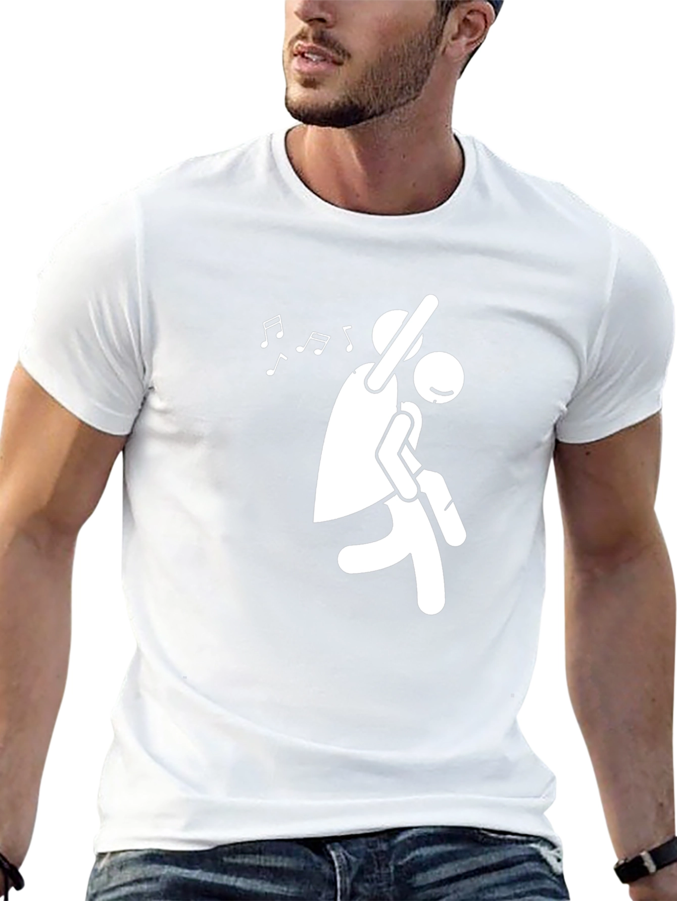 Dancing Couple Graphic Tee - Black Cotton T-Shirt