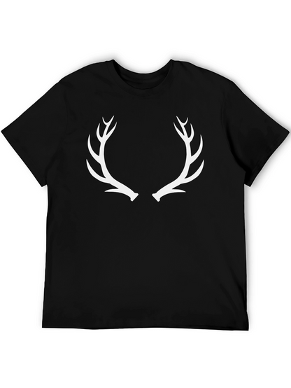 Antler Graphic Tee - Classic Black Cotton