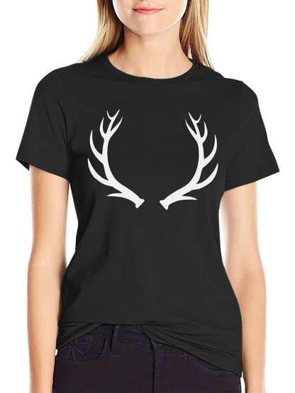 Antler Graphic Tee - Classic Black Cotton