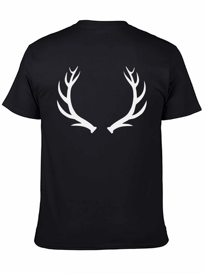 Antler Graphic Tee - Classic Black Cotton