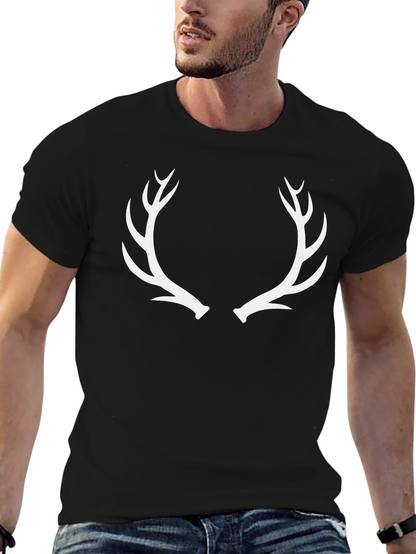 Antler Graphic Tee - Classic Black Cotton