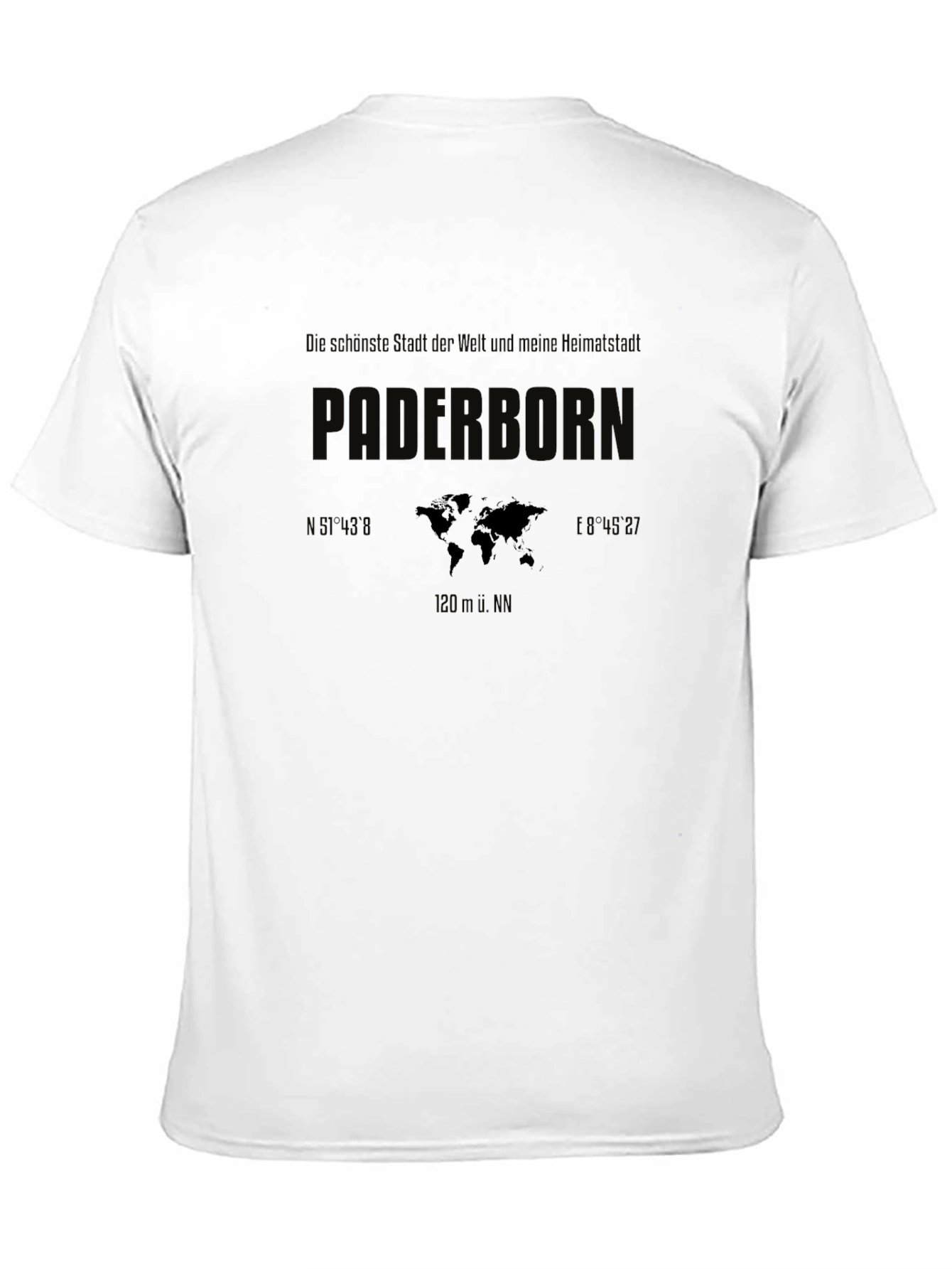 Paderborn World Map T-Shirt
