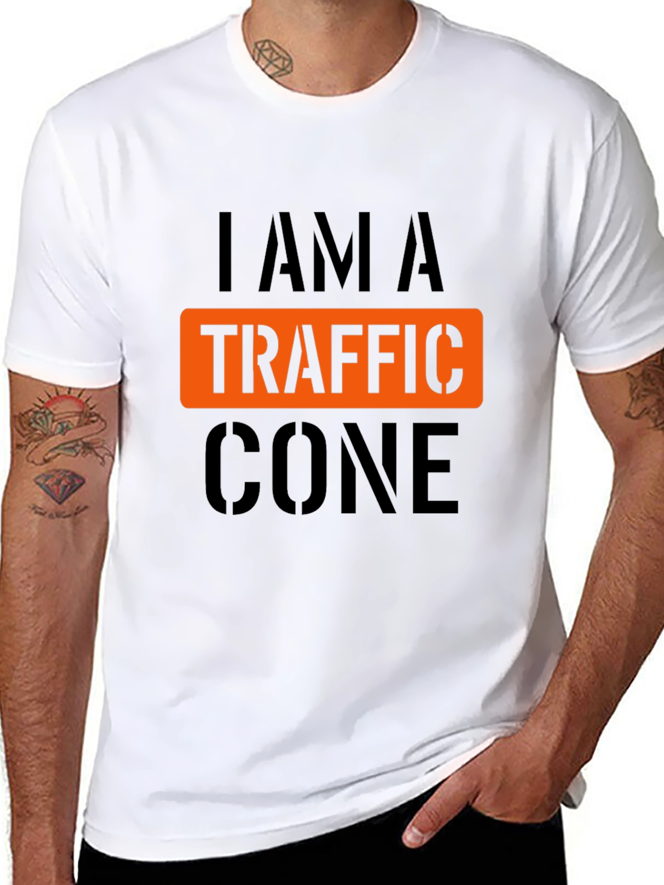 I Am A Traffic Cone Graphic T-Shirt