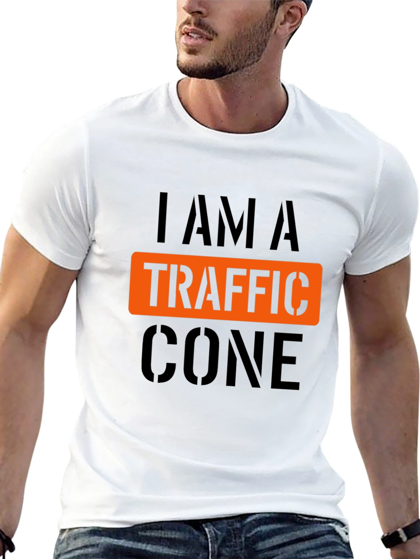 I Am A Traffic Cone Graphic T-Shirt