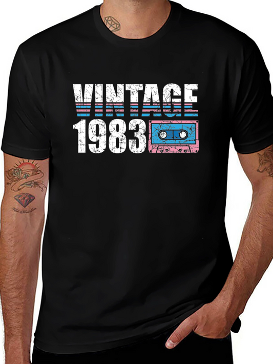 Vintage 1983 Cassette Tape T-Shirt