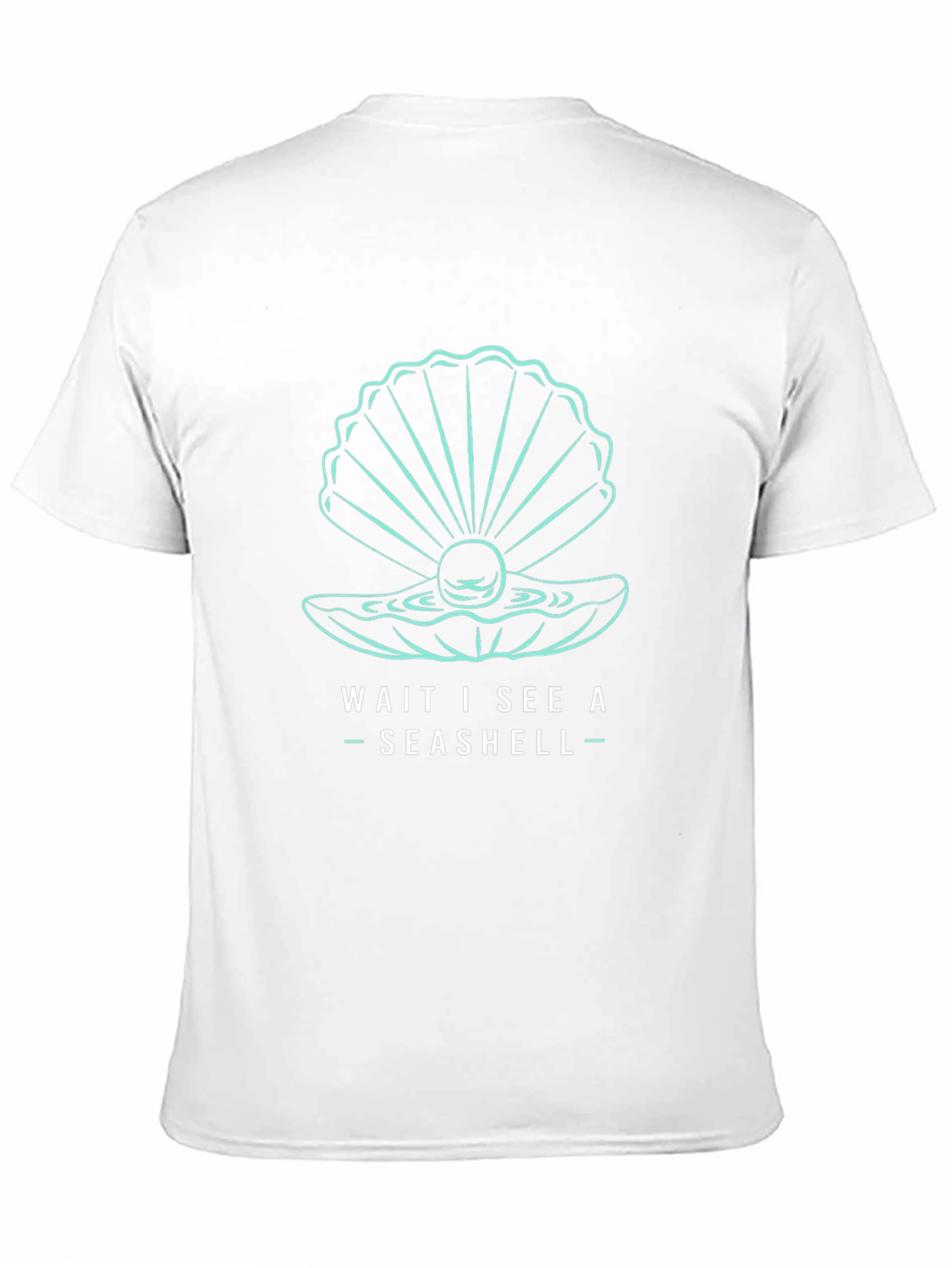 Seashell Graphic T-Shirt - Wait I See a Seashell