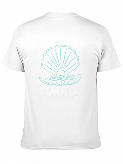 Seashell Graphic T-Shirt - Wait I See a Seashell