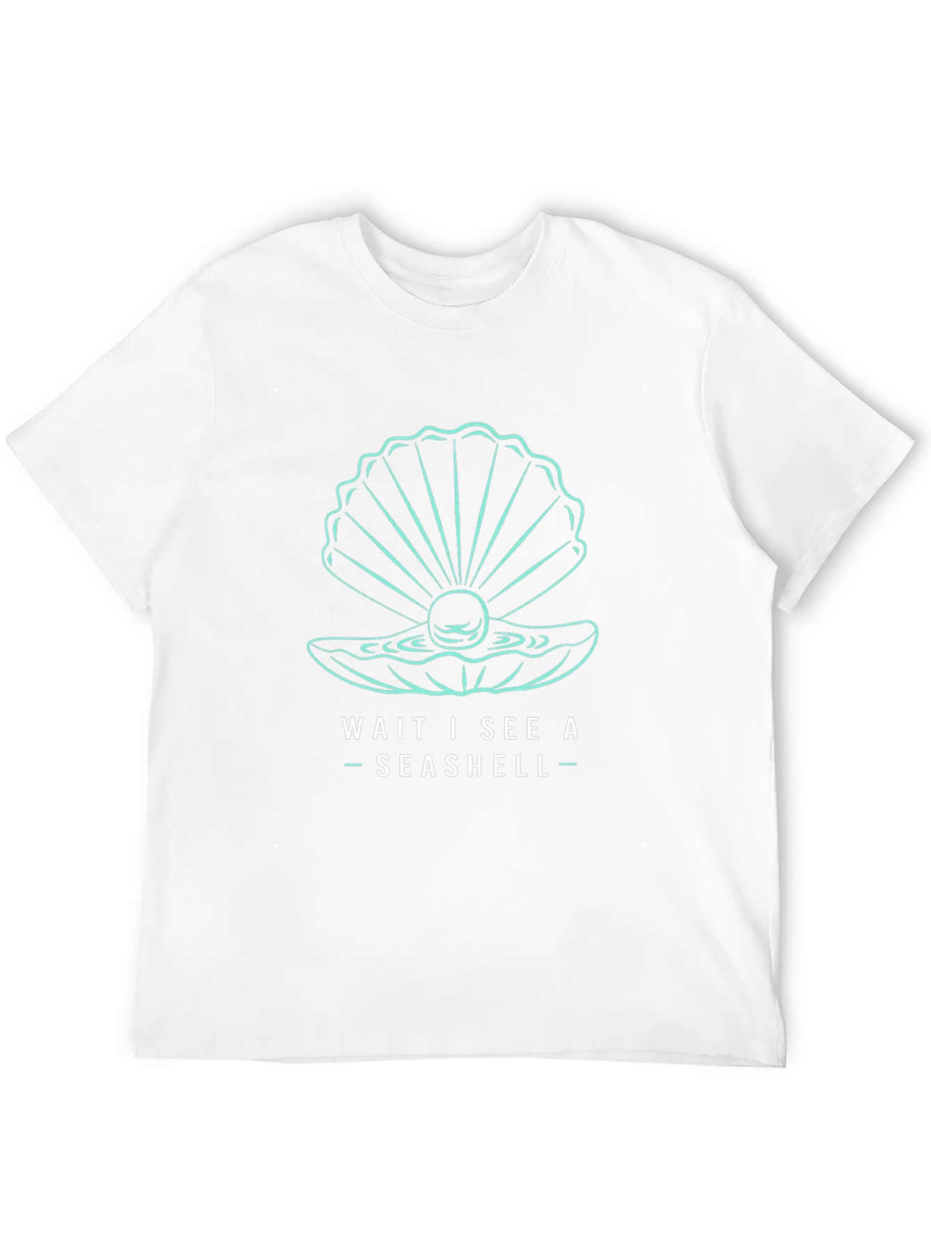 Seashell Graphic T-Shirt - Wait I See a Seashell