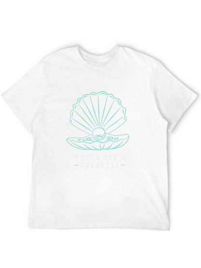 Seashell Graphic T-Shirt - Wait I See a Seashell