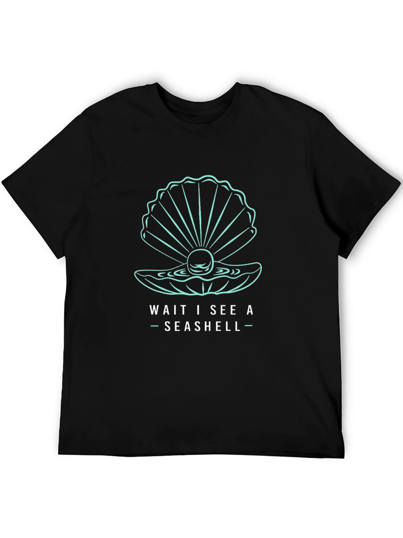 Seashell Graphic T-Shirt - Wait I See a Seashell