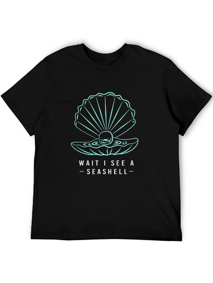 Seashell Graphic T-Shirt - Wait I See a Seashell