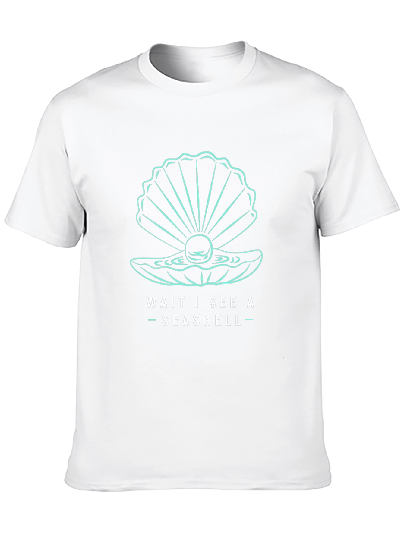 Seashell Graphic T-Shirt - Wait I See a Seashell