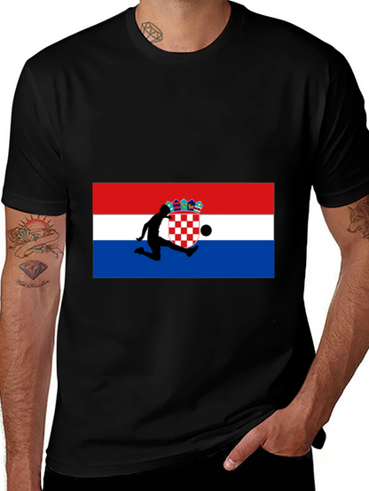 Croatia Flag Soccer T-Shirt