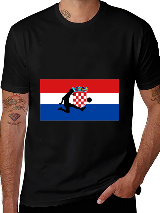 Croatia Flag Soccer T-Shirt