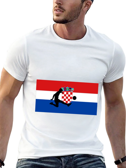 Croatia Flag Soccer T-Shirt