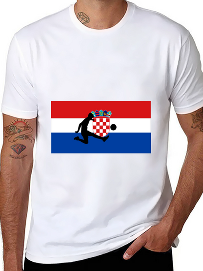 Croatia Flag Soccer T-Shirt