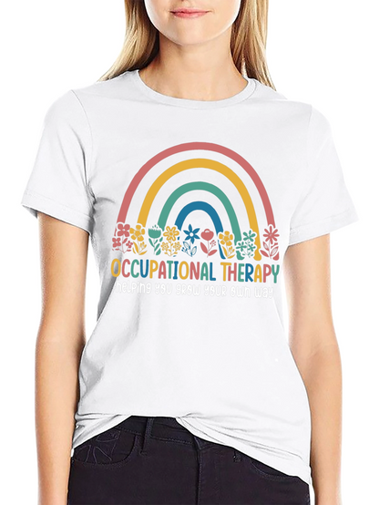 Occupational Therapy Rainbow Graphic T-Shirt