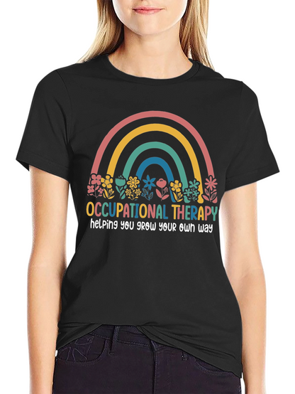 Occupational Therapy Rainbow Graphic T-Shirt