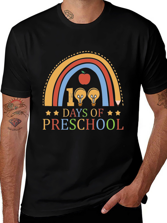 100 Days of Preschool Rainbow T-Shirt