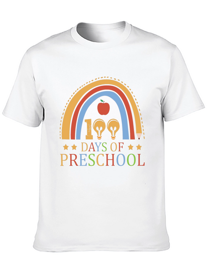 100 Days of Preschool Rainbow T-Shirt