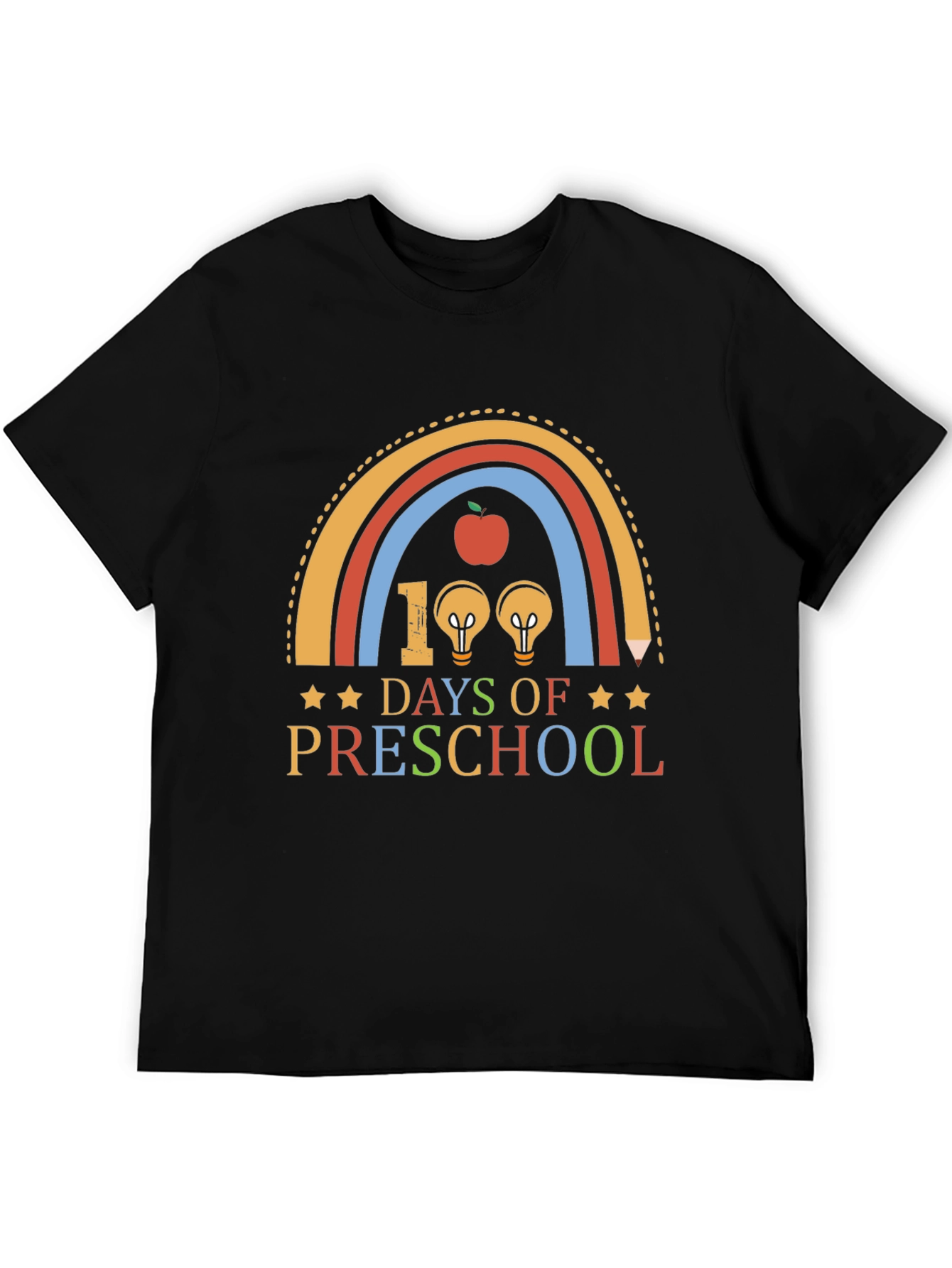 100 Days of Preschool Rainbow T-Shirt