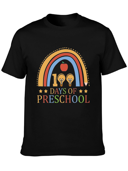 100 Days of Preschool Rainbow T-Shirt