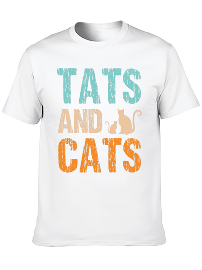 Tats and Cats Graphic Tee - Black