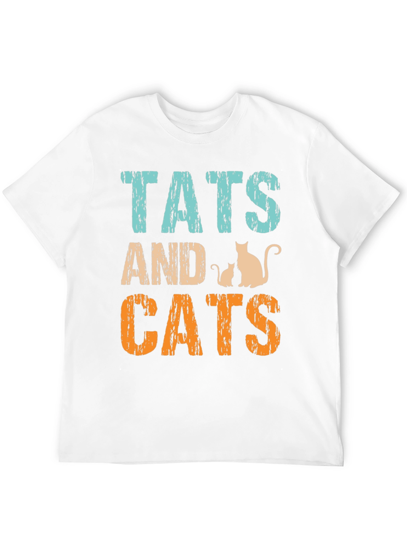 Tats and Cats Graphic Tee - Black