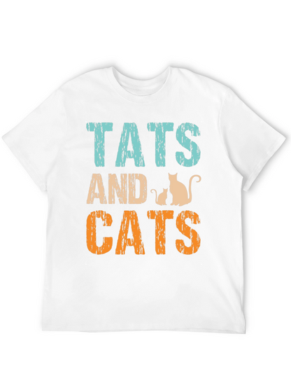 Tats and Cats Graphic Tee - Black