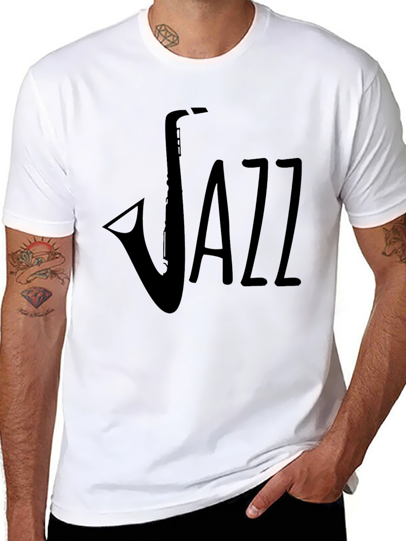 Jazz Saxophone T-Shirt - Classic Music Tee