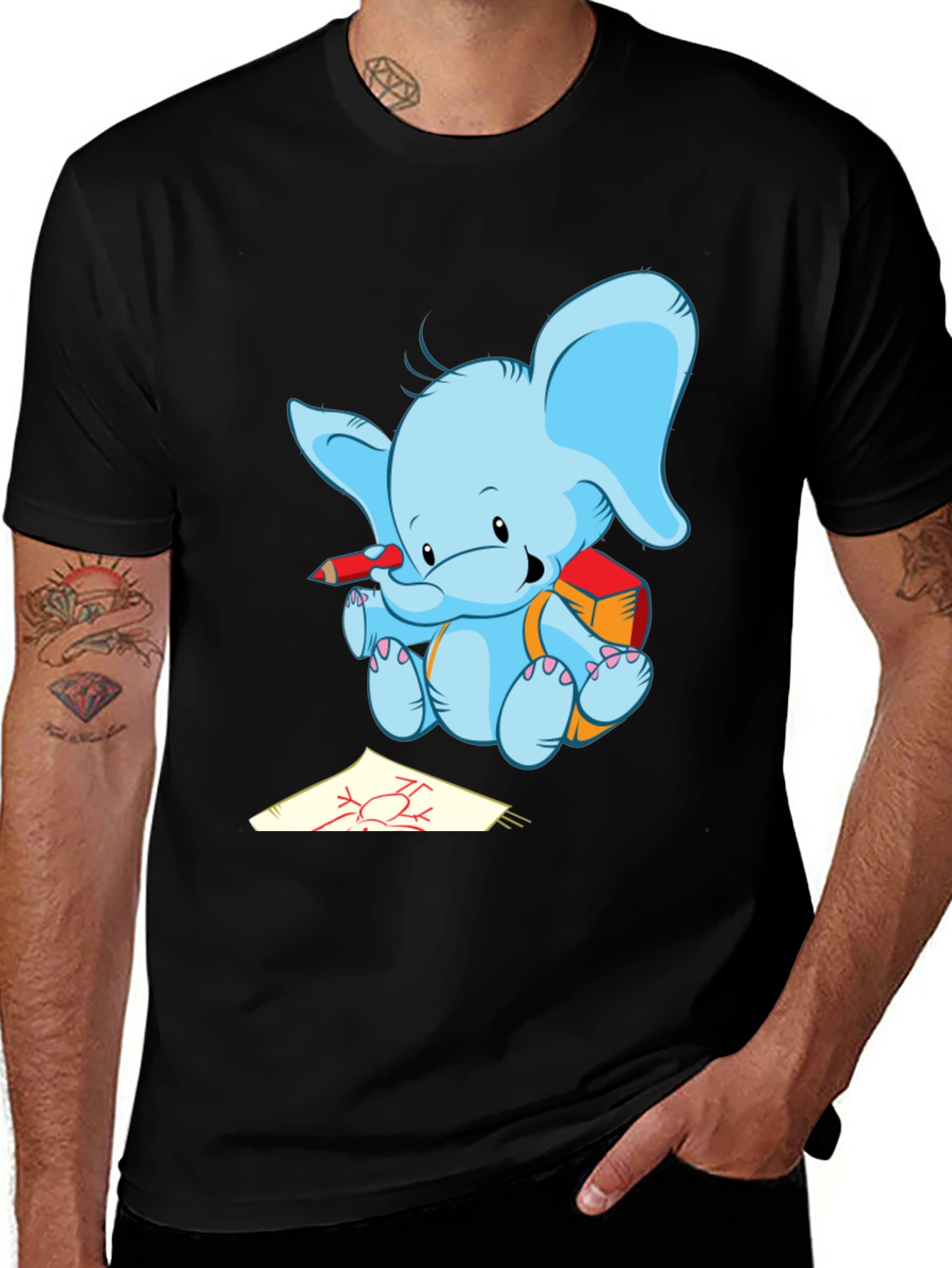 Elephant Artist Graphic Tee
