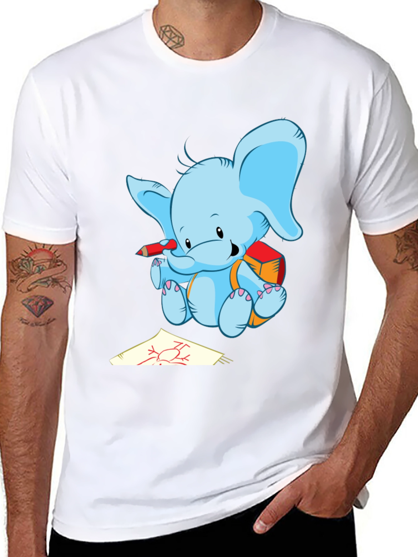 Elephant Artist Graphic Tee