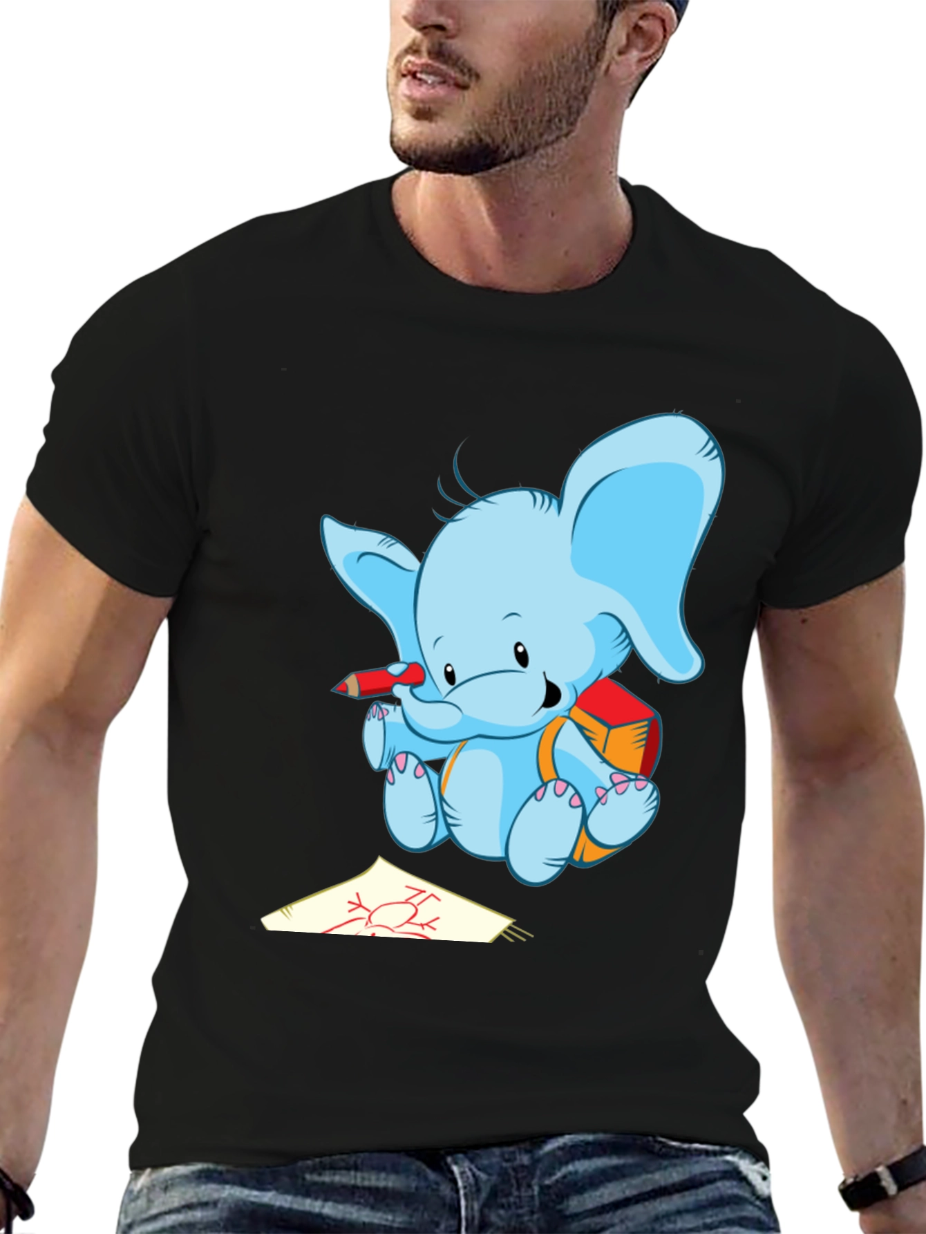 Elephant Artist Graphic Tee