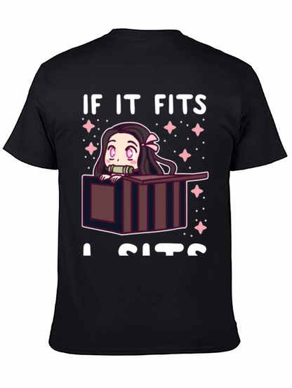 If It Fits I Sits Nezuko T-Shirt