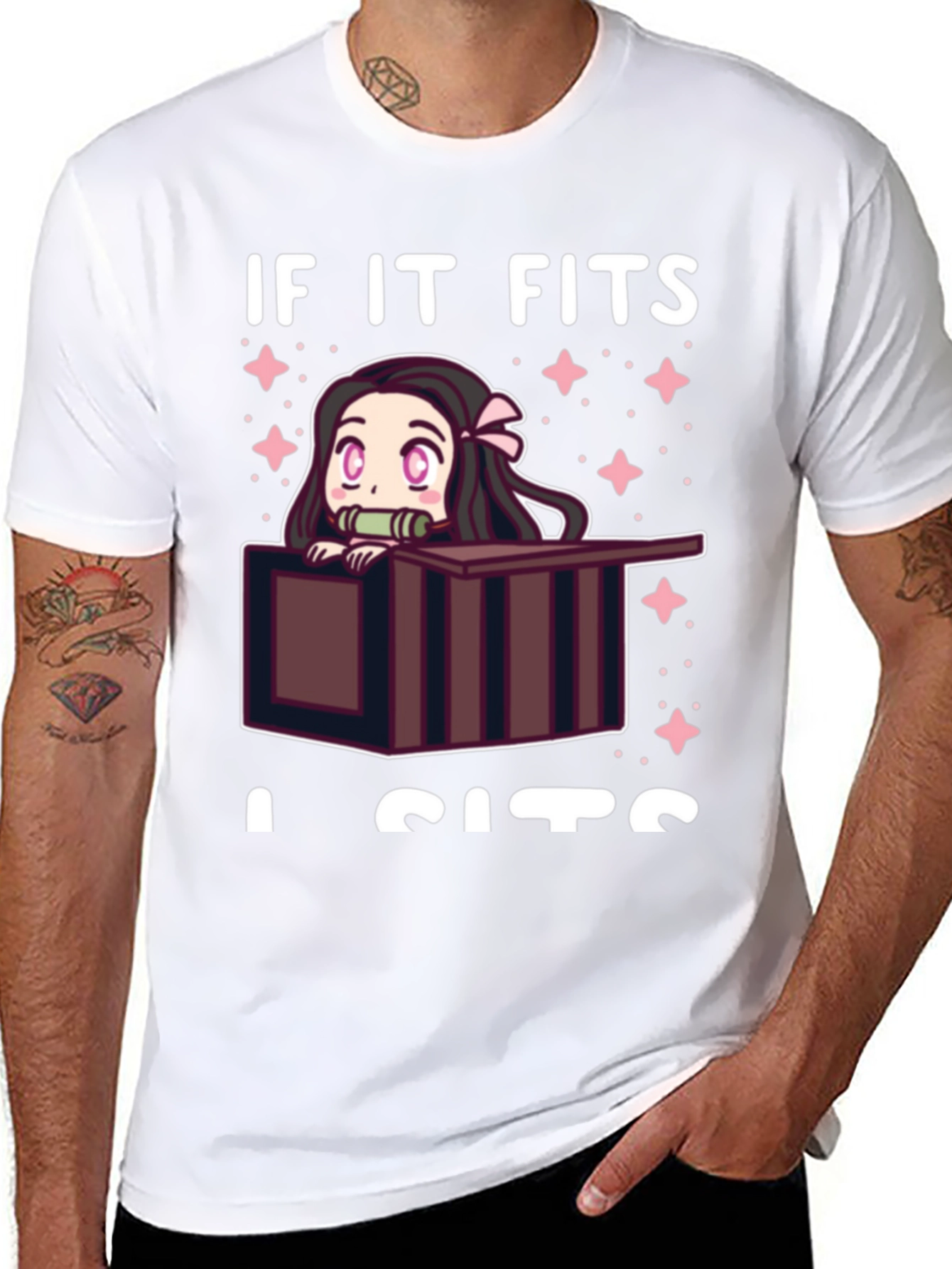 If It Fits I Sits Nezuko T-Shirt