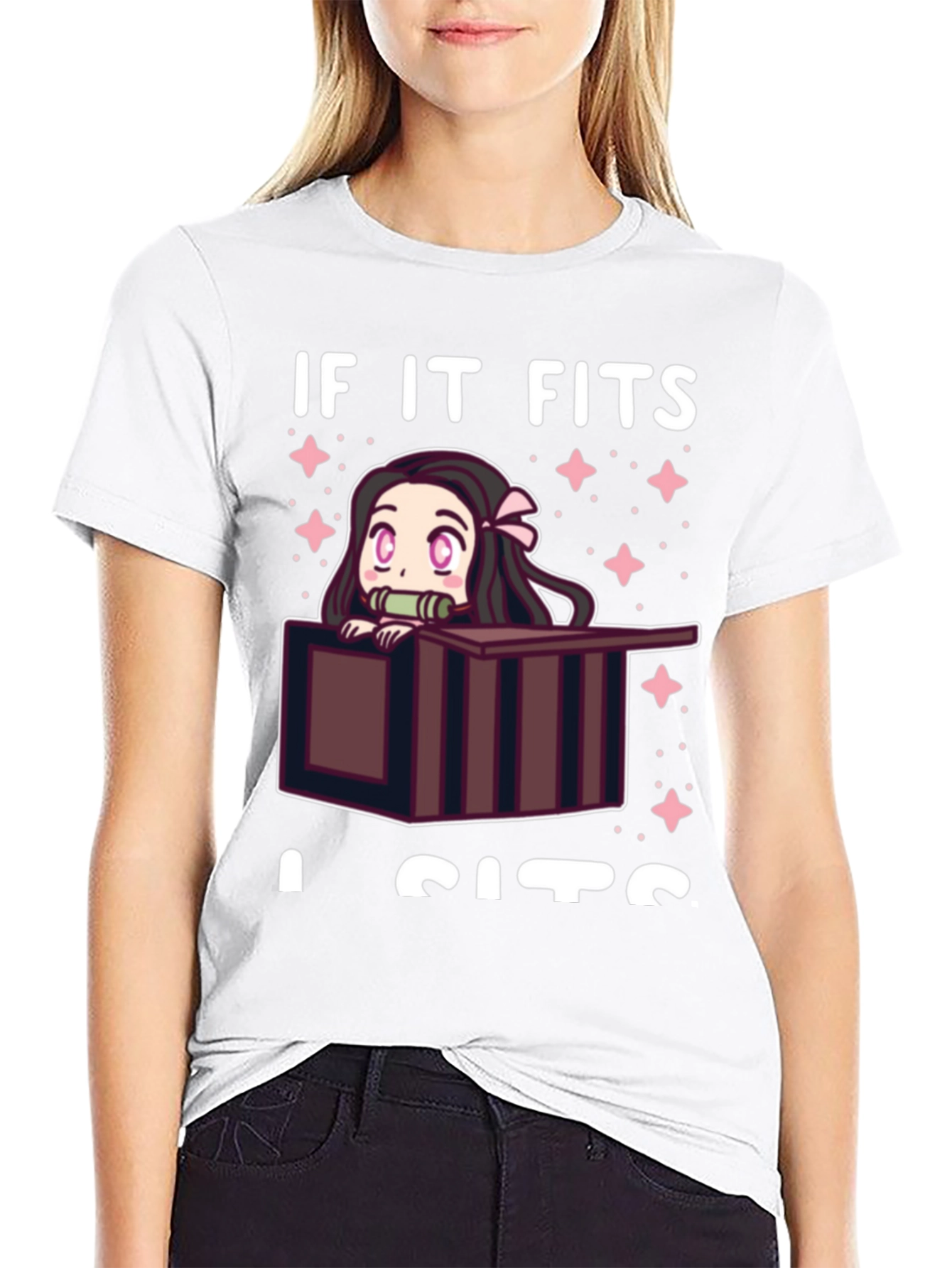 If It Fits I Sits Nezuko T-Shirt