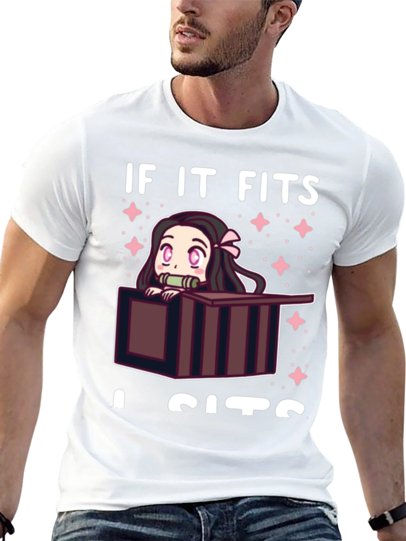 If It Fits I Sits Nezuko T-Shirt
