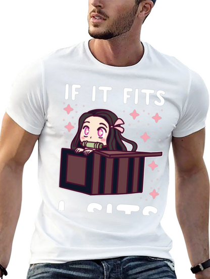 If It Fits I Sits Nezuko T-Shirt