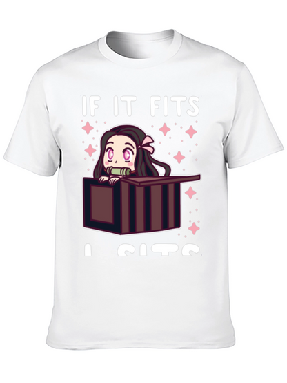 If It Fits I Sits Nezuko T-Shirt