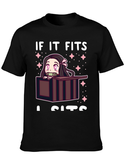 If It Fits I Sits Nezuko T-Shirt